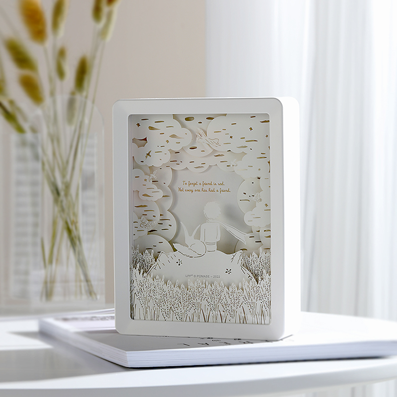 小王子纸雕灯-落日